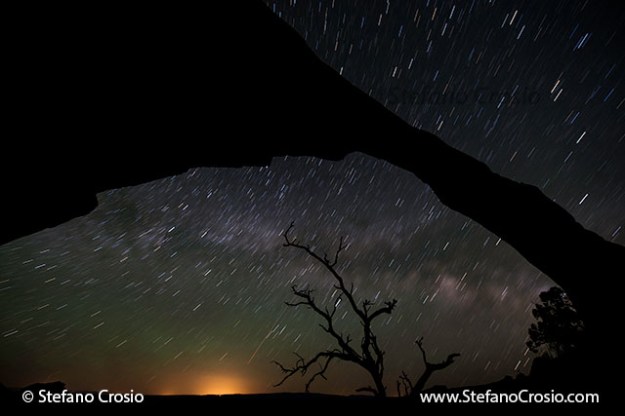 Landscape Arch at night