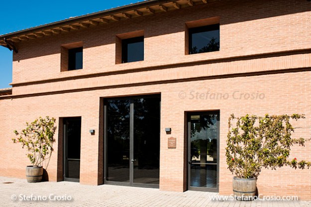 Italy, Bolgheri: Tenuta San Guido's wine aging cellar and wine tasting room