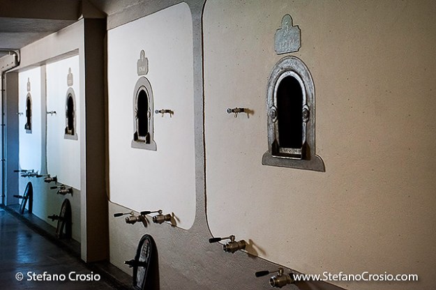 Concrete fermentation tanks at Chateau de Ferrand (Grand Cru Classé)