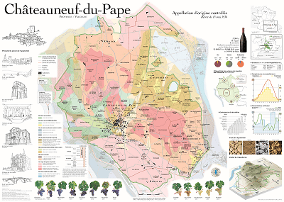 Châteauneuf-du-Pape Appellation Map